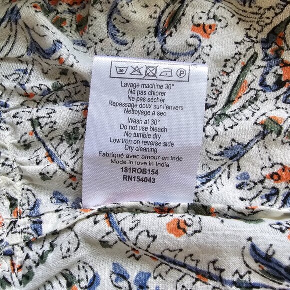 Sezane Clare Dress Imprimé Cachemire - Size 38 - Picture 8 of 9